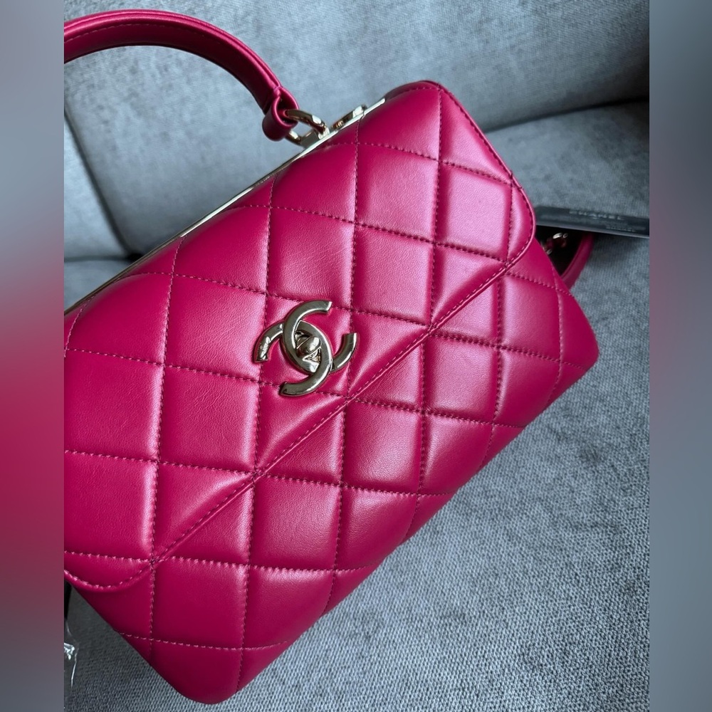 Chanel trendy fuschia color size small